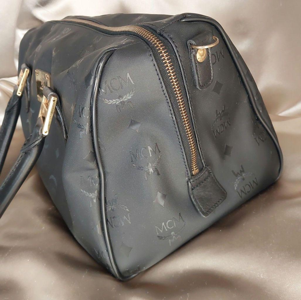 MCM ボストンバッグ 黒 昭和レトロ レトロ バック ブランド ヴィンテージ