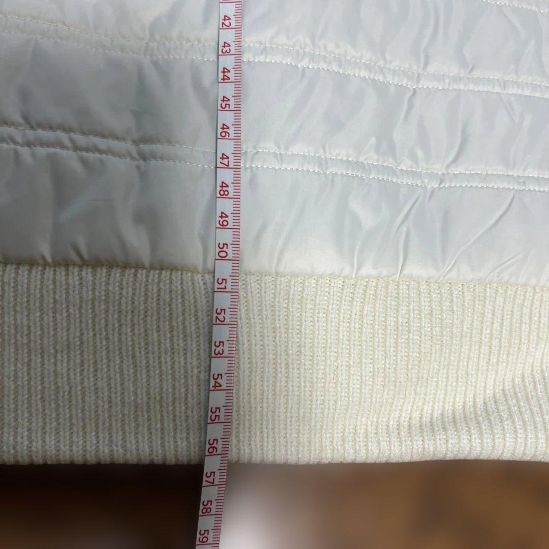 Black&White アイボリー フリース ジャケット レディース