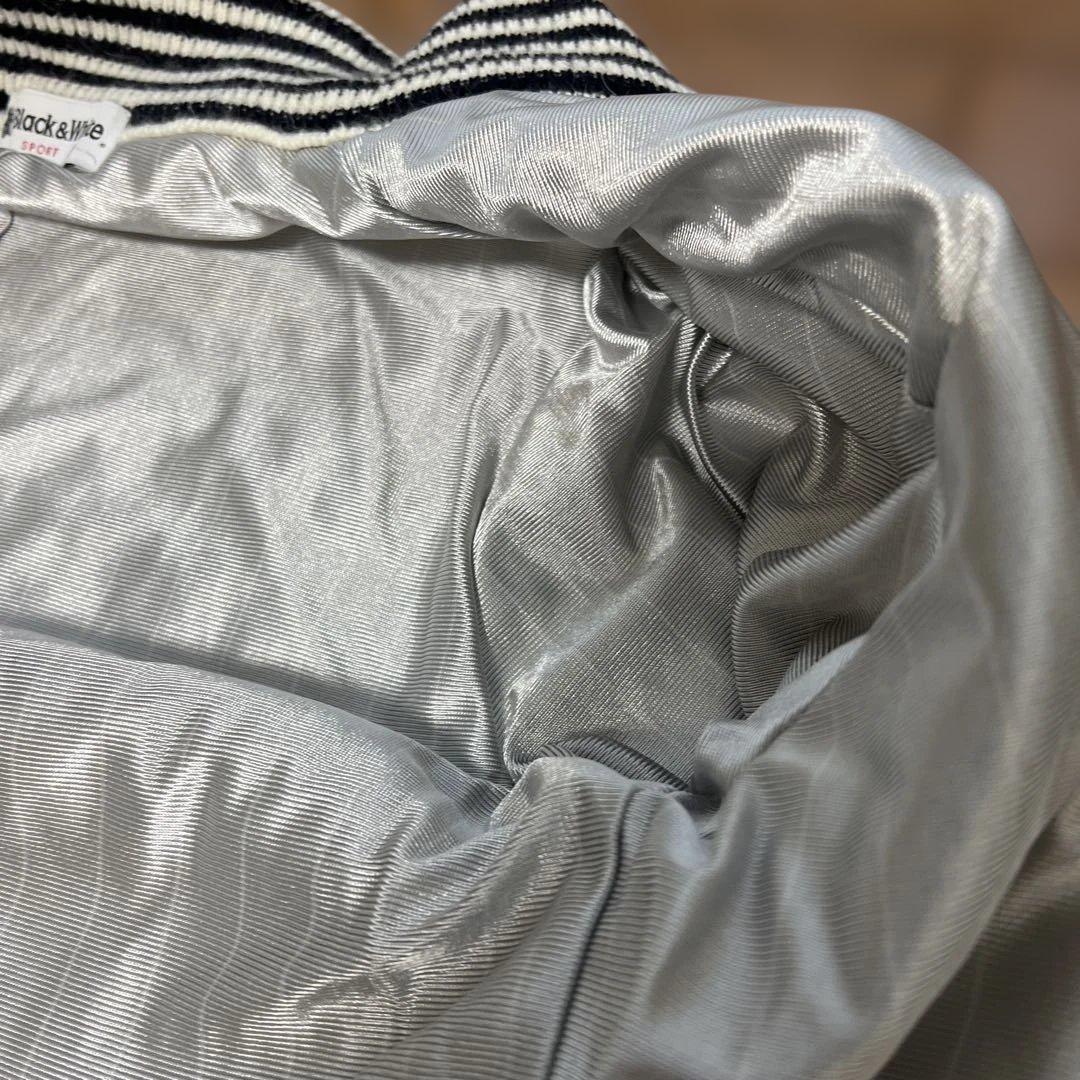 Black&White アイボリー フリース ジャケット レディース