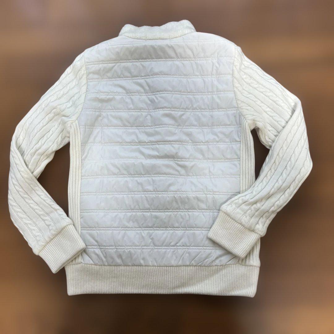 Black&White アイボリー フリース ジャケット レディース