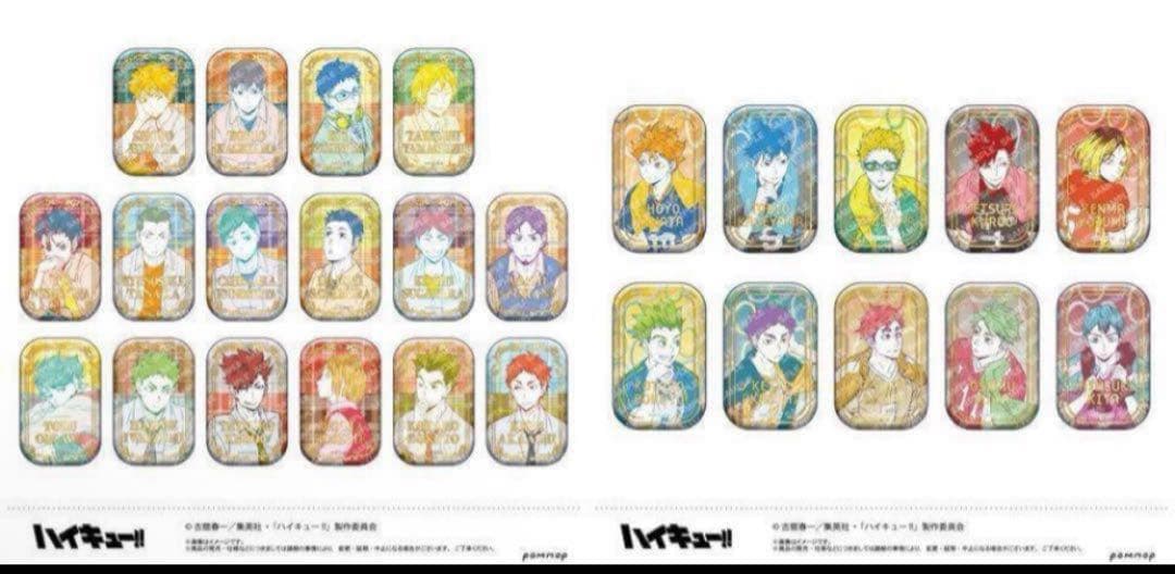 新品】ハイキュー スクエア缶バッジ オフショット カラー 第一弾 第二