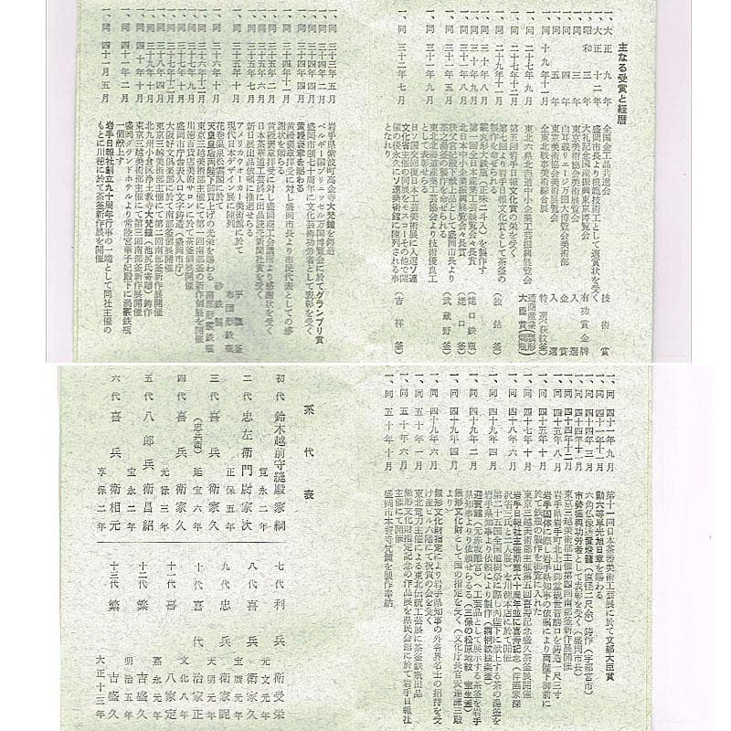 南部鉄器　釜師　鈴木盛久作　木の葉茶托　五客　共箱　V　R9095