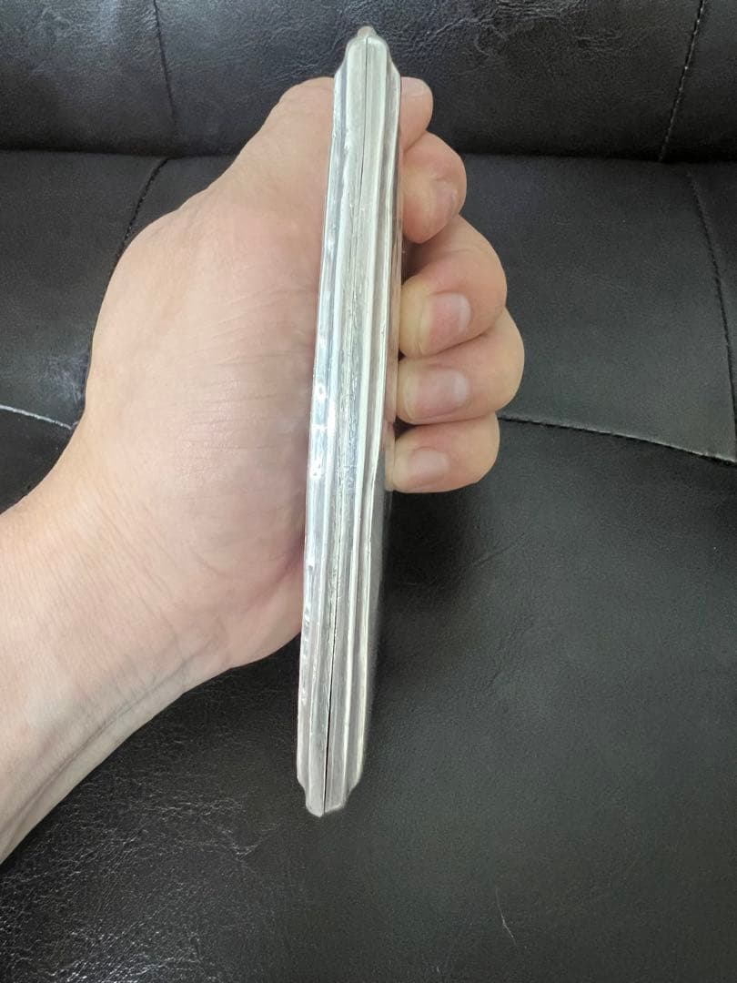 手彫り シルバー 950 純銀製 シガレットケー アンティーク