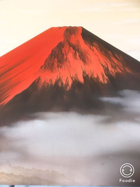 赤富士 壁画