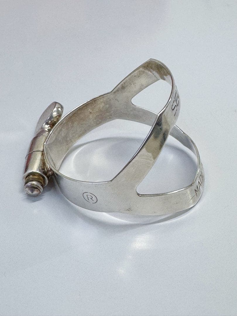 セルマー　テナーサックス用　リガチャー　銀メッキ