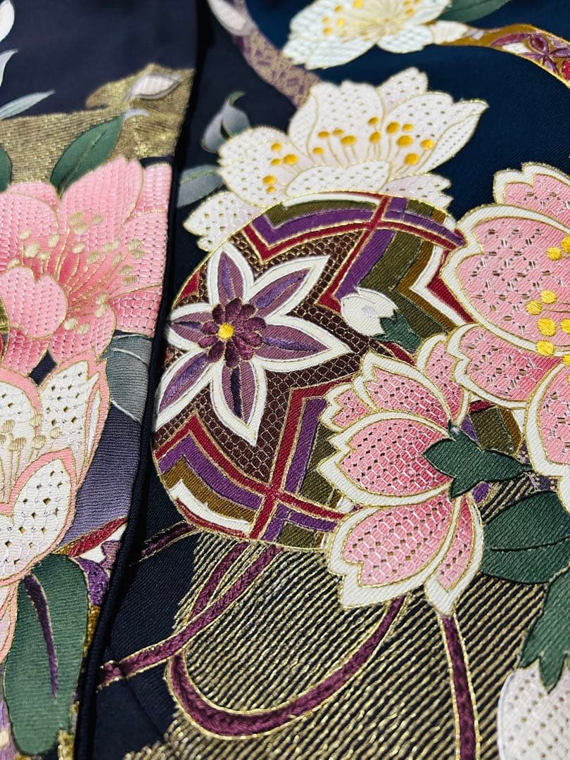 最高級汕頭総刺繍の届いて直ぐお召しになれます お振袖25点フルセット