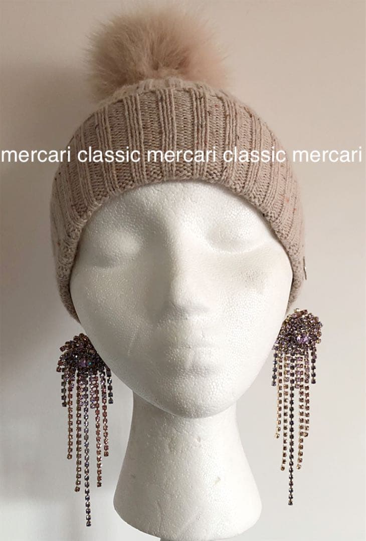 YVES 最も安い SALOMON イヴサロモン フォックス ファー ニット帽