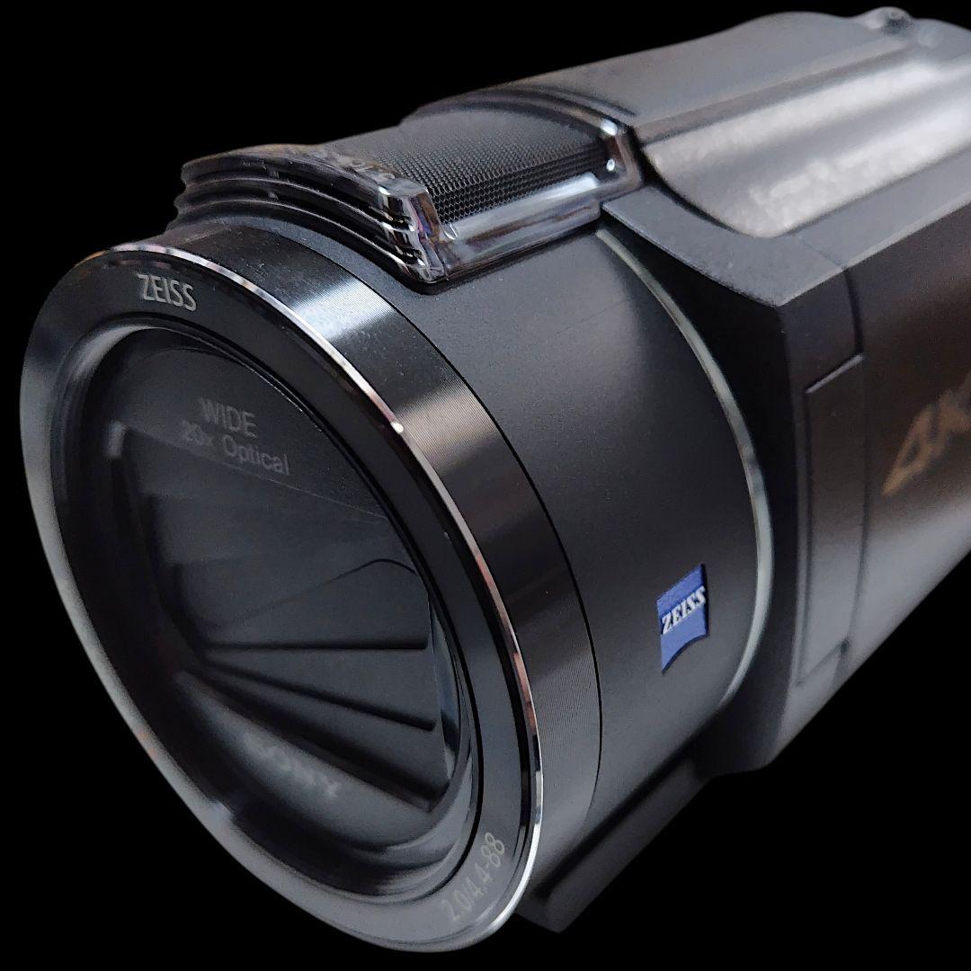 【美品】SONY ソニー 高性能 4Kビデオカメラ FDR-AX45A ブラック