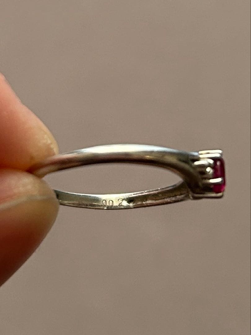 ゆ*ー様 ルビー&ダイヤモンドリング 10号