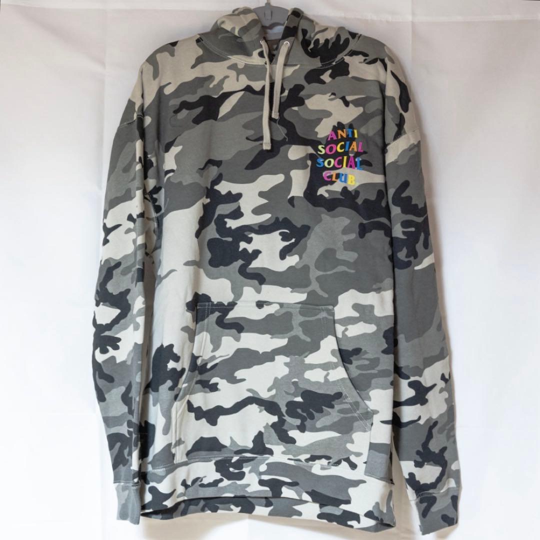 【激レア】Anti social social club迷彩パーカーASSC