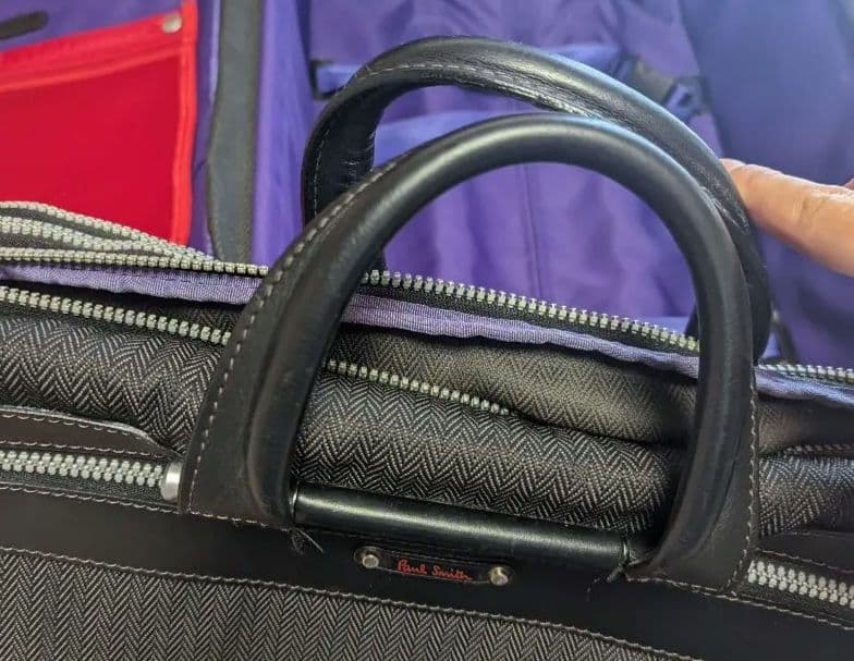 Paul Smith ヘリンボーン キャリーケース ビジネスバック ACE社製