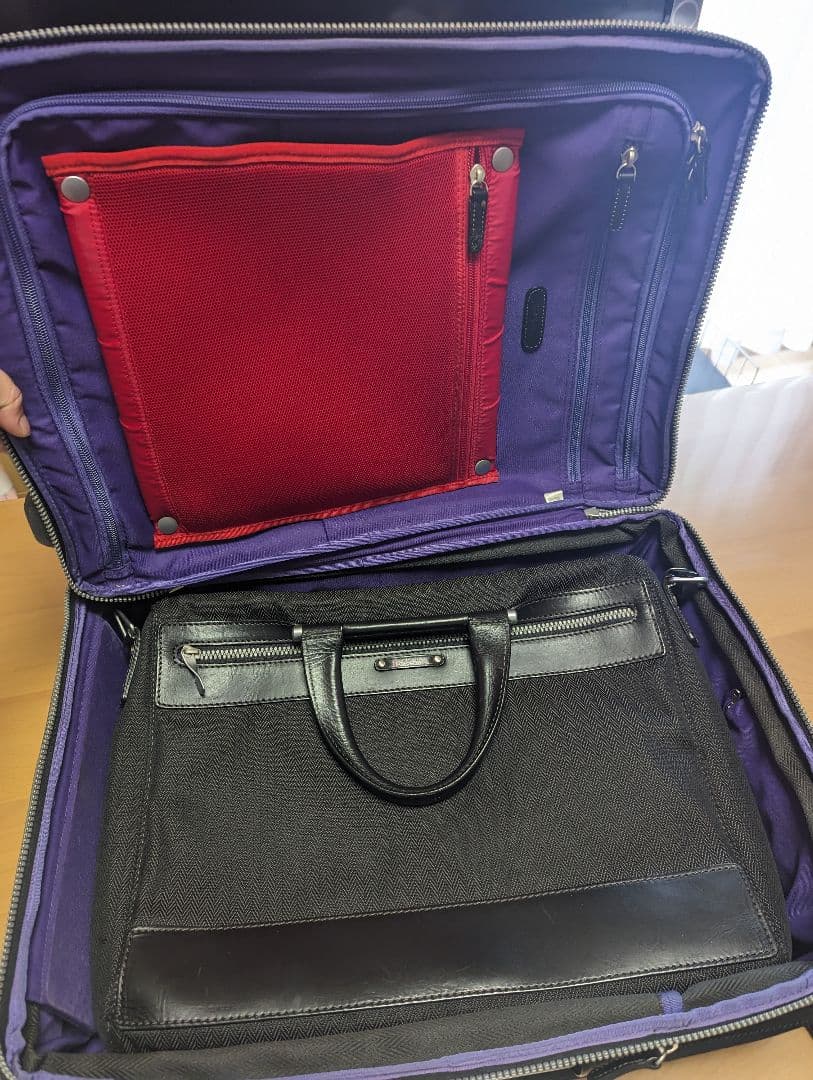 Paul Smith ヘリンボーン キャリーケース ビジネスバック ACE社製