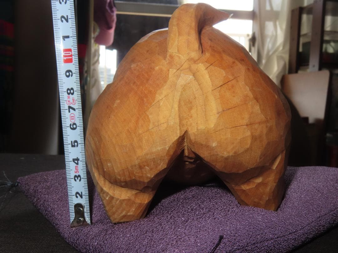 3 金岡作 金岡茂幸？ 犬 イヌ 一刀彫 木彫り 木彫刻 アイヌ 北海道 3