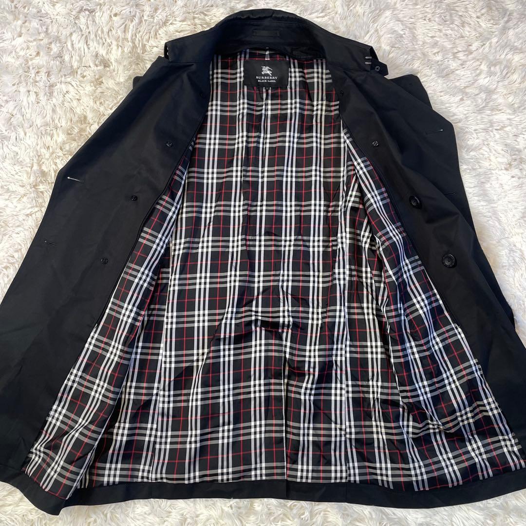 美品 バーバリーブラックレーベル トレンチ コート ノバチェック
