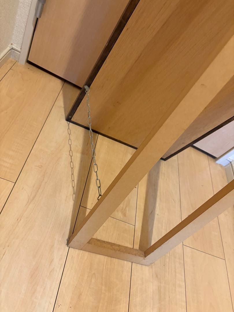 職人手作り】ヨーロッパブナ製天然木フレーム スタンドミラー