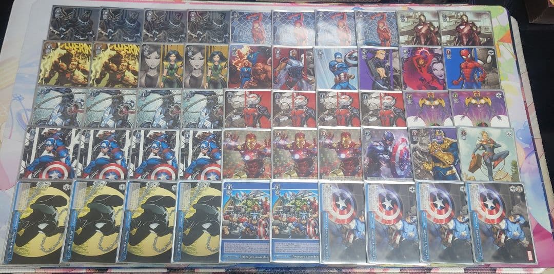 WS ヴァイスシュバルツ MARVEL デッキ+パーツ