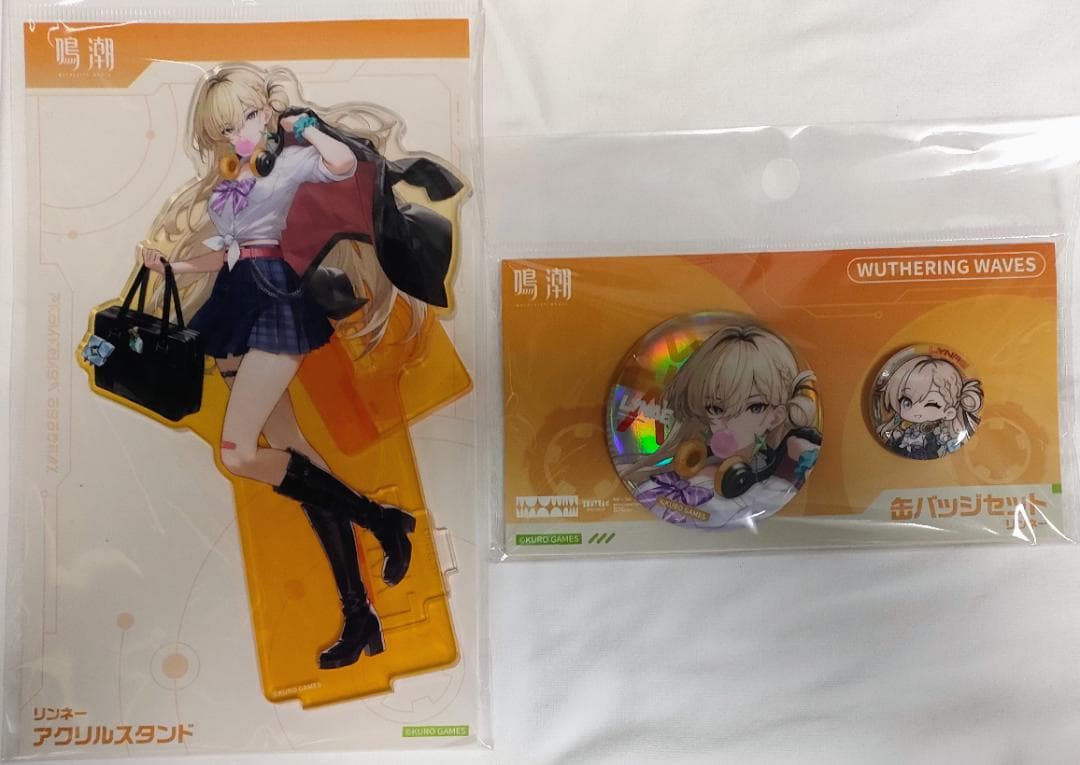 C107 コミケ 鳴潮 リンネー アクリルスタンド 缶バッジセット - メルカリ