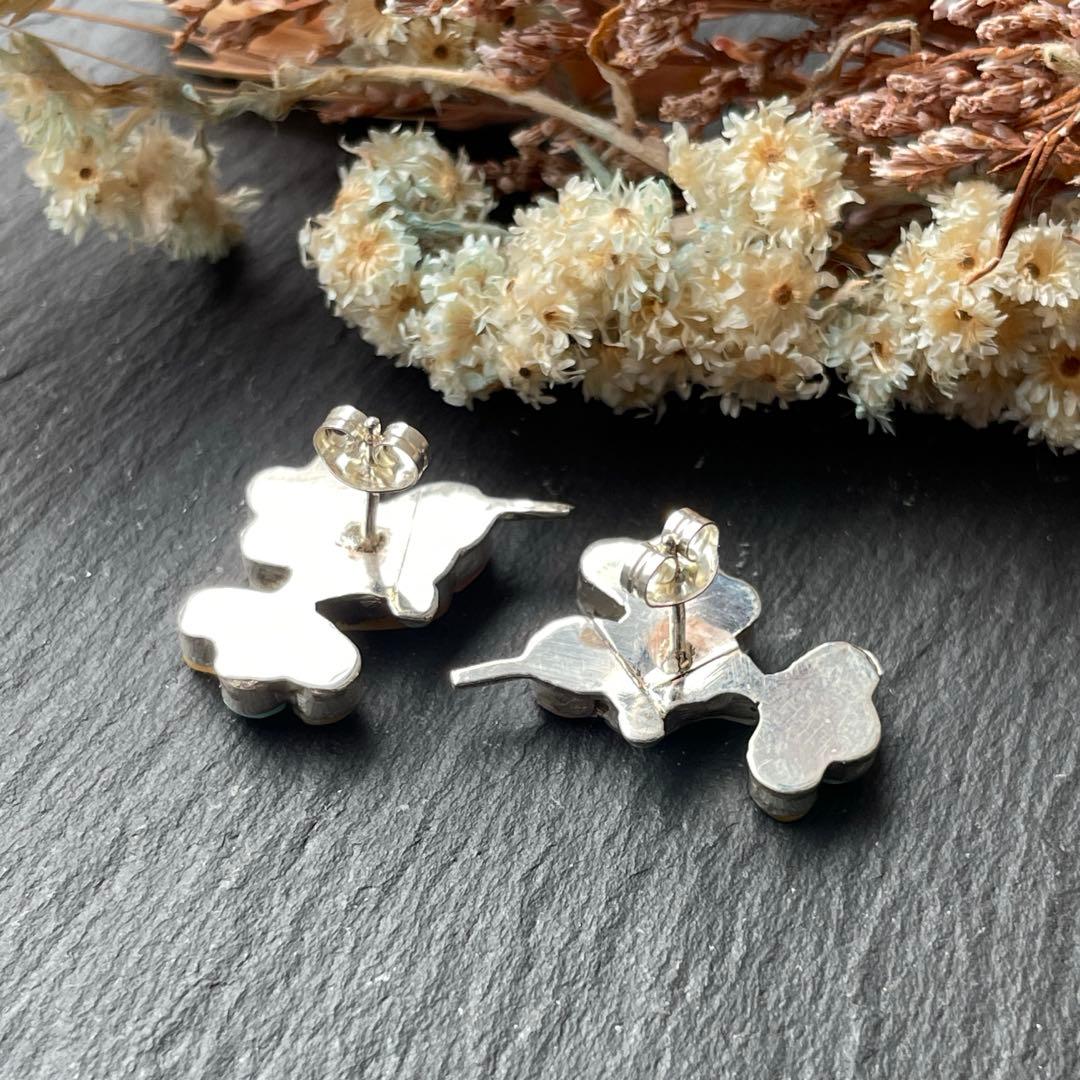新品 ズニ族 Zuni インディアンジュエリー ピアス シルバージュエリー