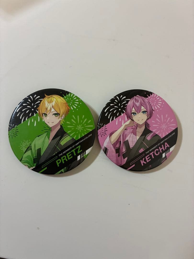 AMPTAK×COLORS アンプ けちゃ ぷりっつ 缶バ - メルカリ