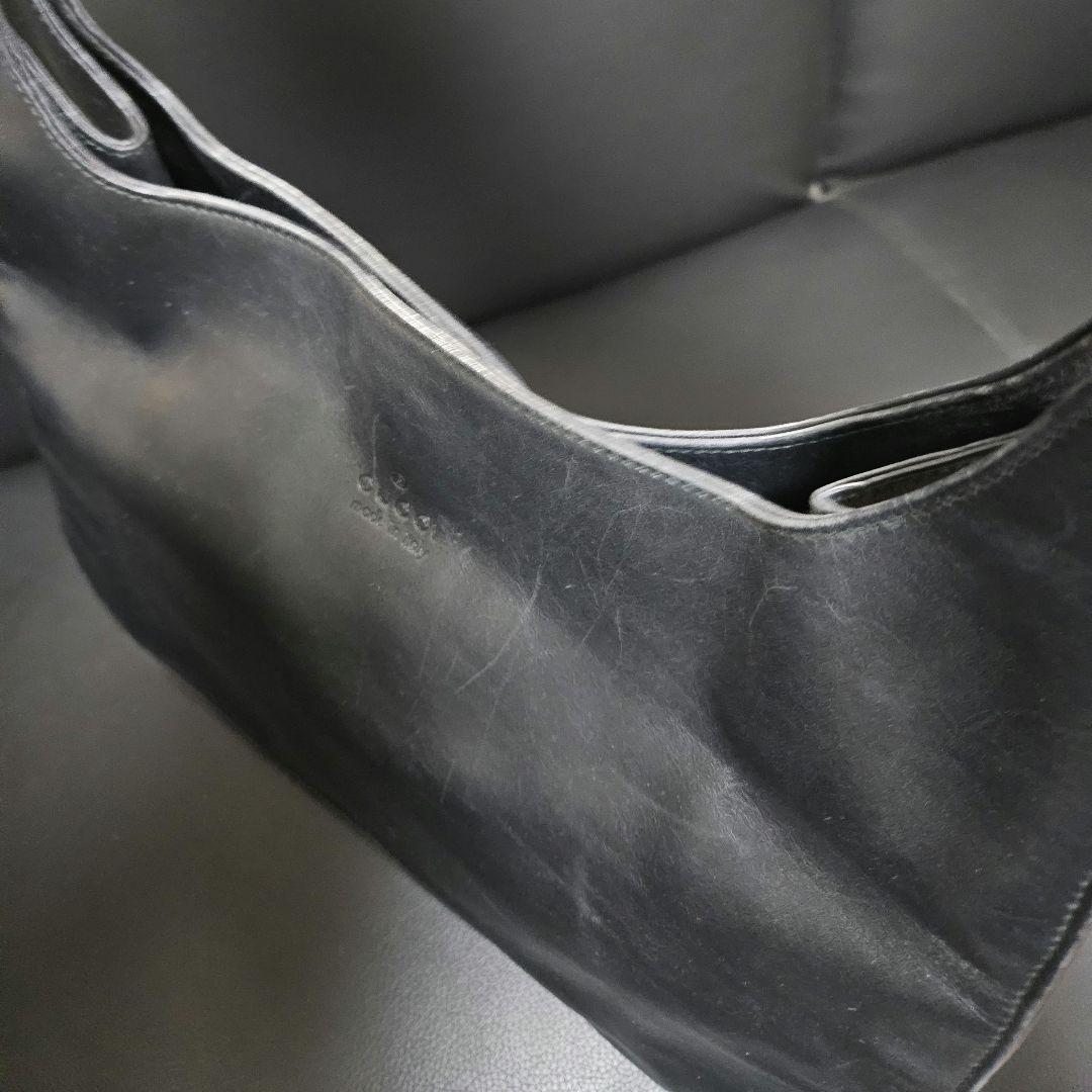 【中古】Gucci グッチ ワンショルダーバック レザー ブラック