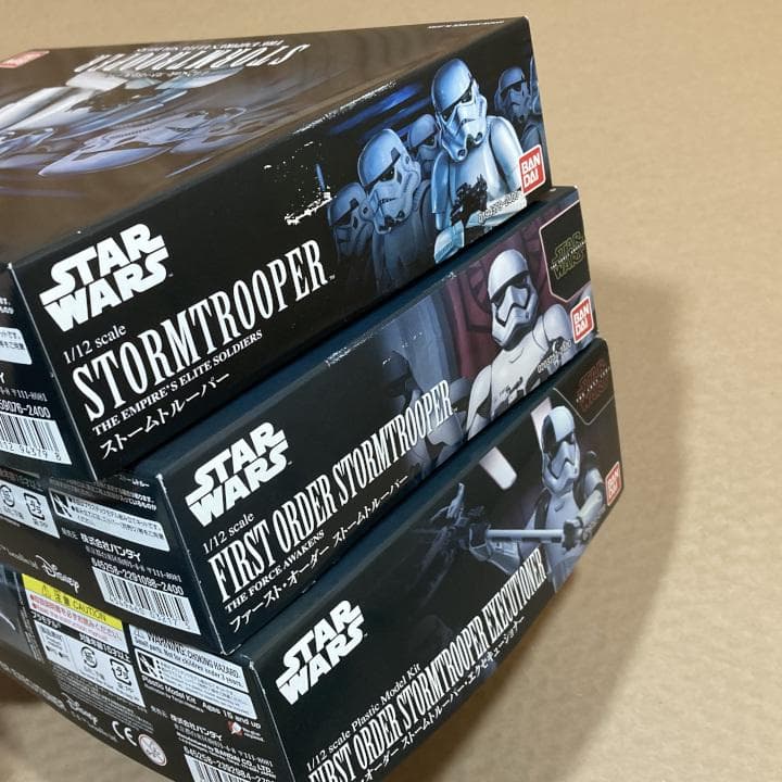 ◇未組立◇バンダイ 1/12 スターウォーズ ストームトルーパー ☆3個セット
