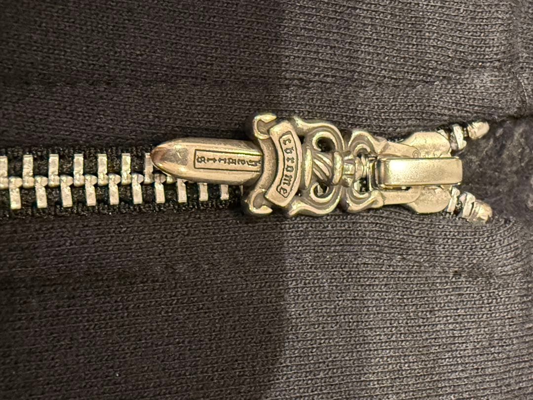 クロムハーツ ジップアップ パーカー ピンク フローラル ホースシュー サイズL