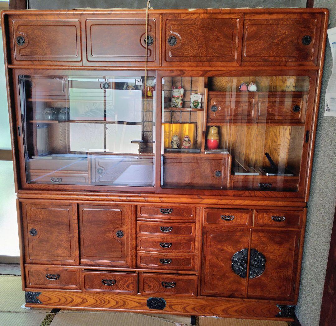 茶箪笥・茶棚 楽天市場】【開梱設置無料】 茶タンス 欅 無垢 茶箪笥 和風 茶ダンス