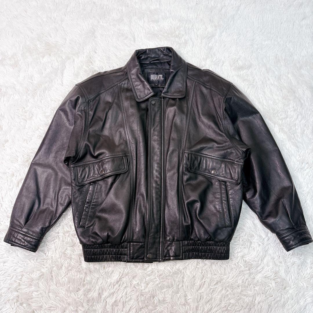 短丈レザースウィングトップ A-2 y2k 90s 00s ボンバー ラムレザー