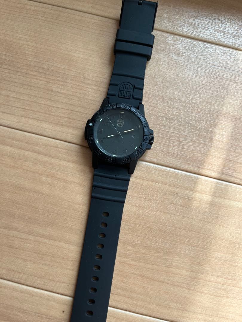 Luminox ブラックダイアル ラバーベルト 時計