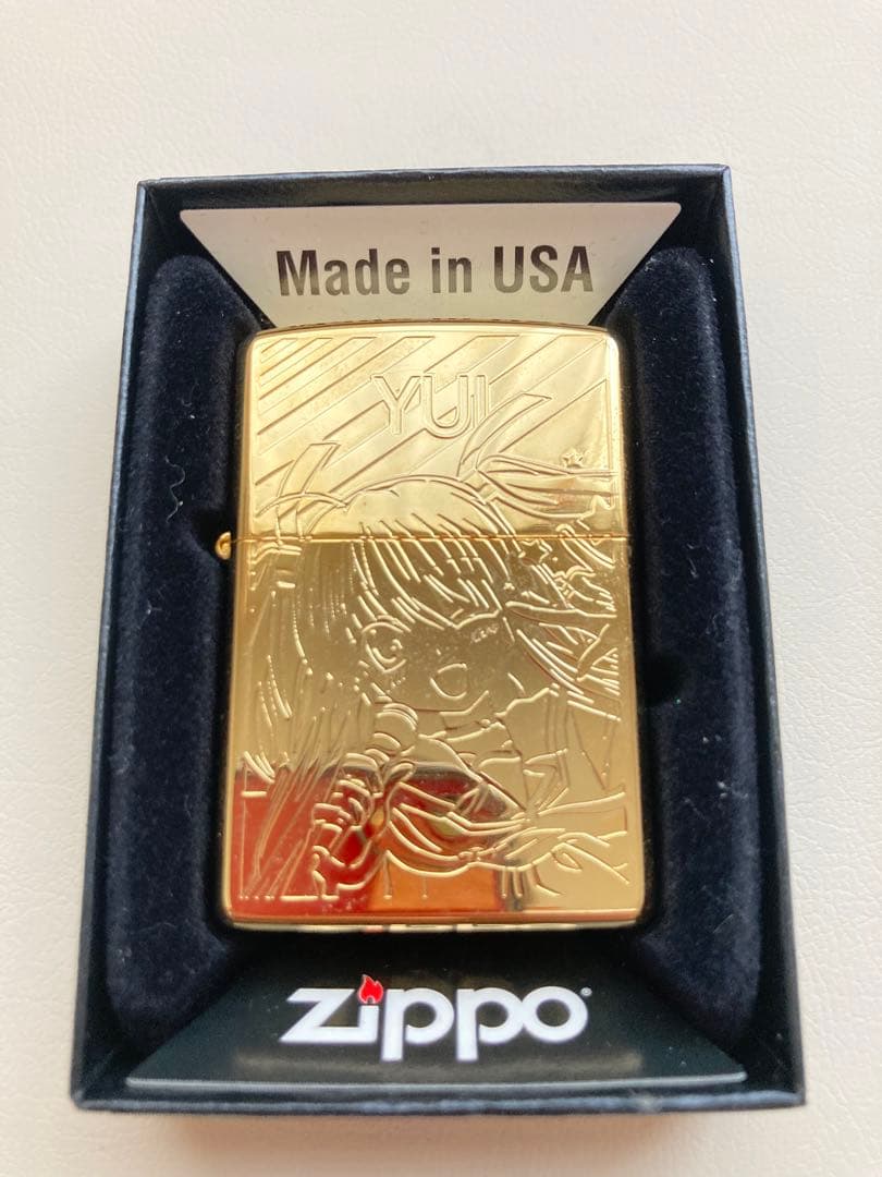 【未使用】Angel Beats! zippo ユイ GoldLimIted