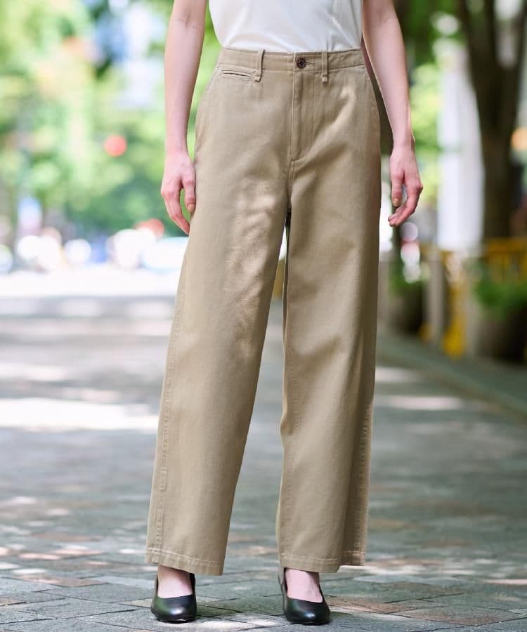 【新品未使用・タグ付き】ドレステリア　ヴィンテージワイドチノパンツ　36 CLASSY．12月号掲載】ヴィンテージワイドチノパンツ