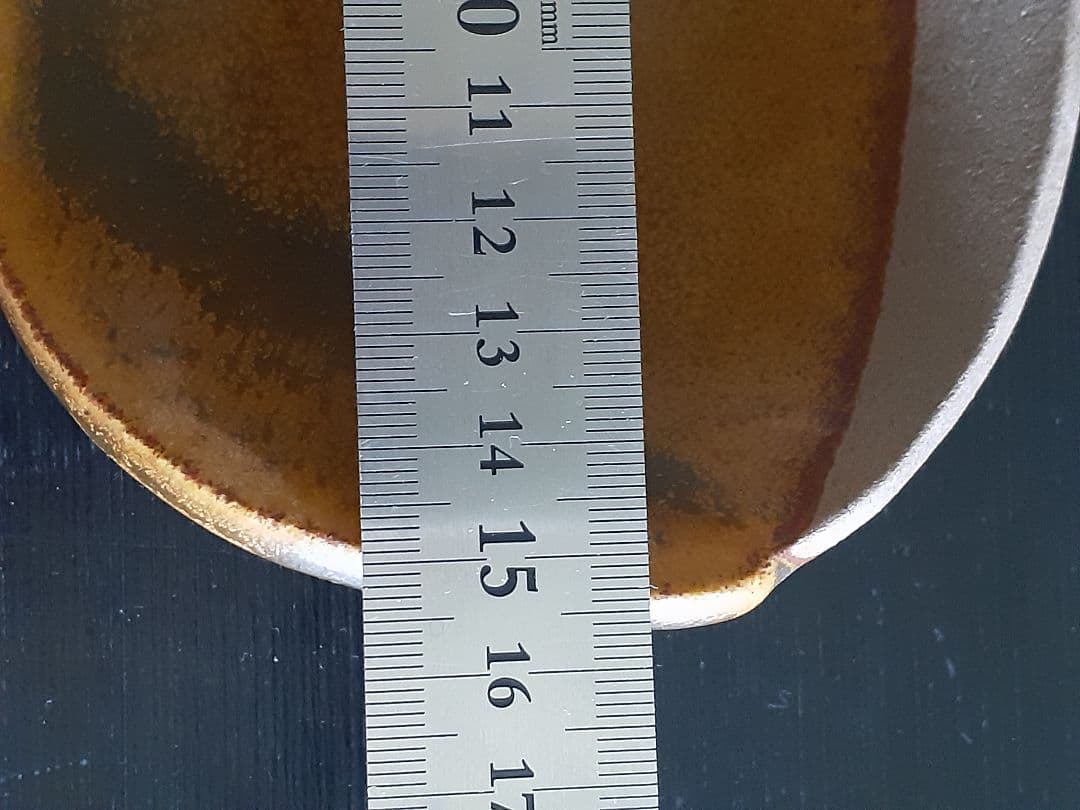 客家窯 清水 知秀作 陶器の楕円形皿 2点セット