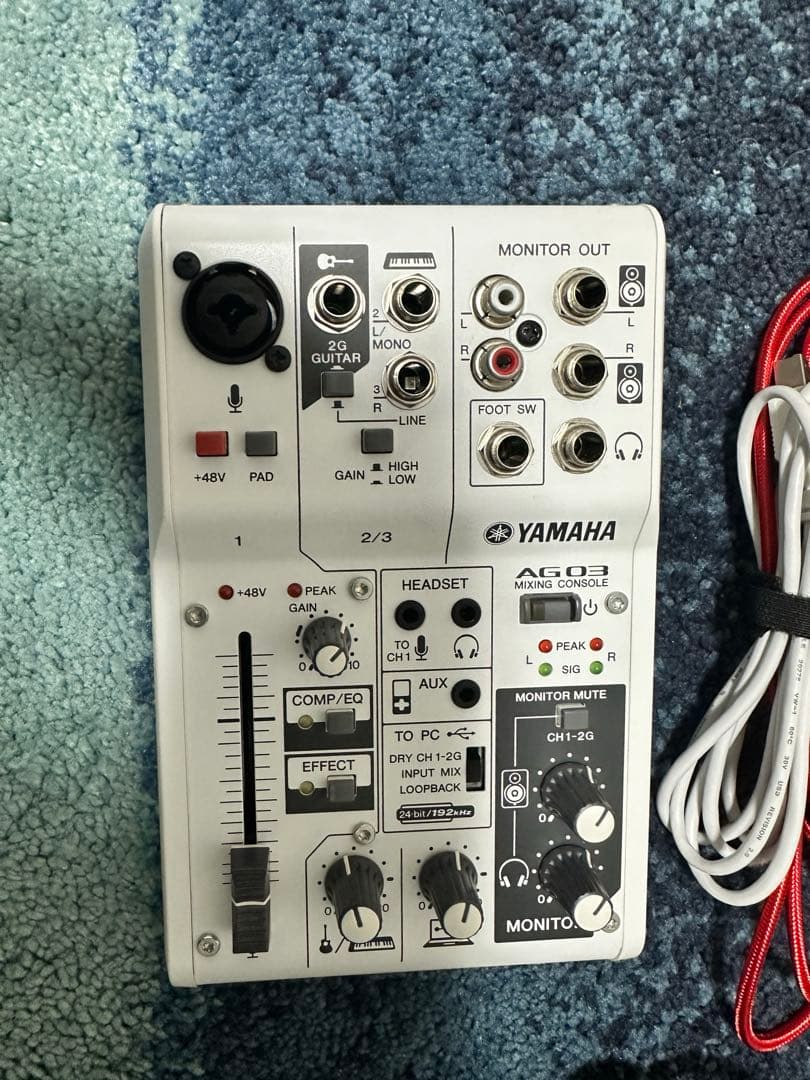 配信セット　AG03、AKG P120、マイクスタンド・ケーブルセット