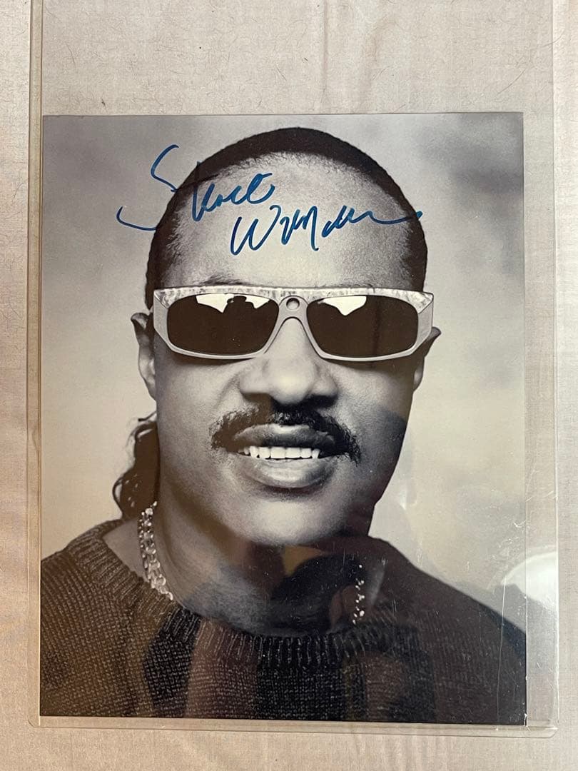 スティービーワンダー サイン Stevie Wonder スティーヴィー・ワンダー