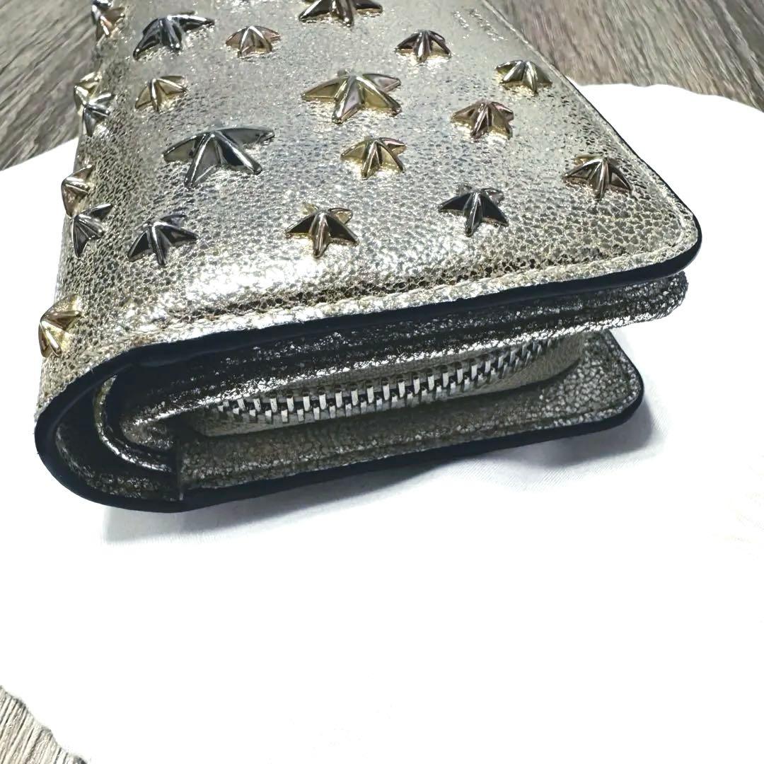 ゆ*ゆ様 【極美品】《正規購入》JIMMY CHOO シルバー ウォレット