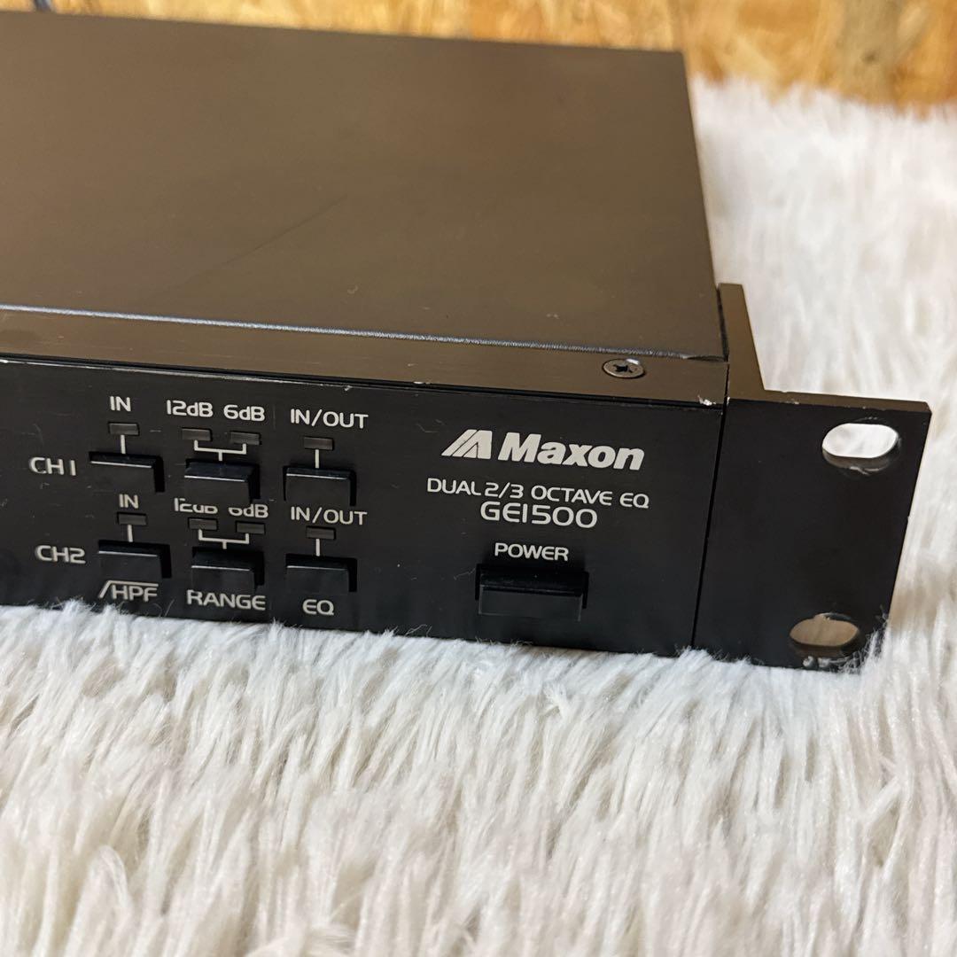 MAXON DUAL 2/3 OCTAVE EQ GE1500 グライコ 布袋