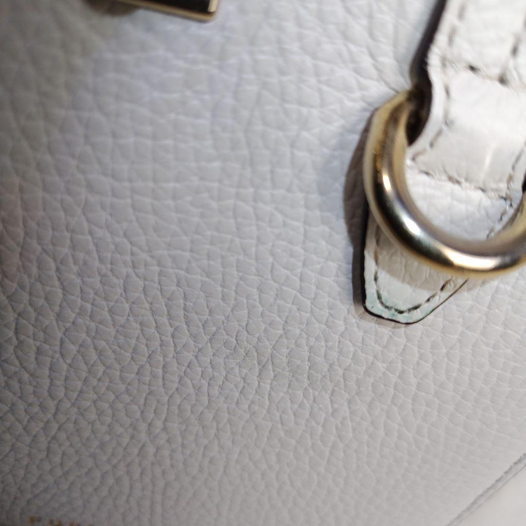 ✨美品✨FURLA　ミニネット　ショルダーバッグ　レザー　アイボリー　2way