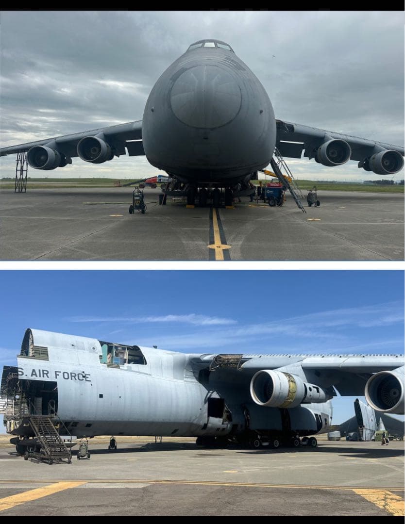 米空軍 輸送機 C-5 ギャラクシー タグ キーホルダー USAF 実機 - メルカリ