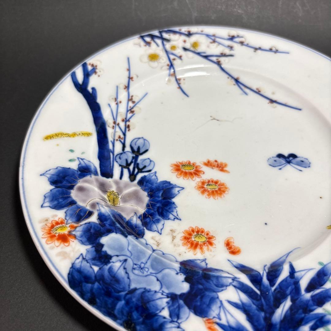 オールド香蘭社　明治期　デザート皿　里帰り品