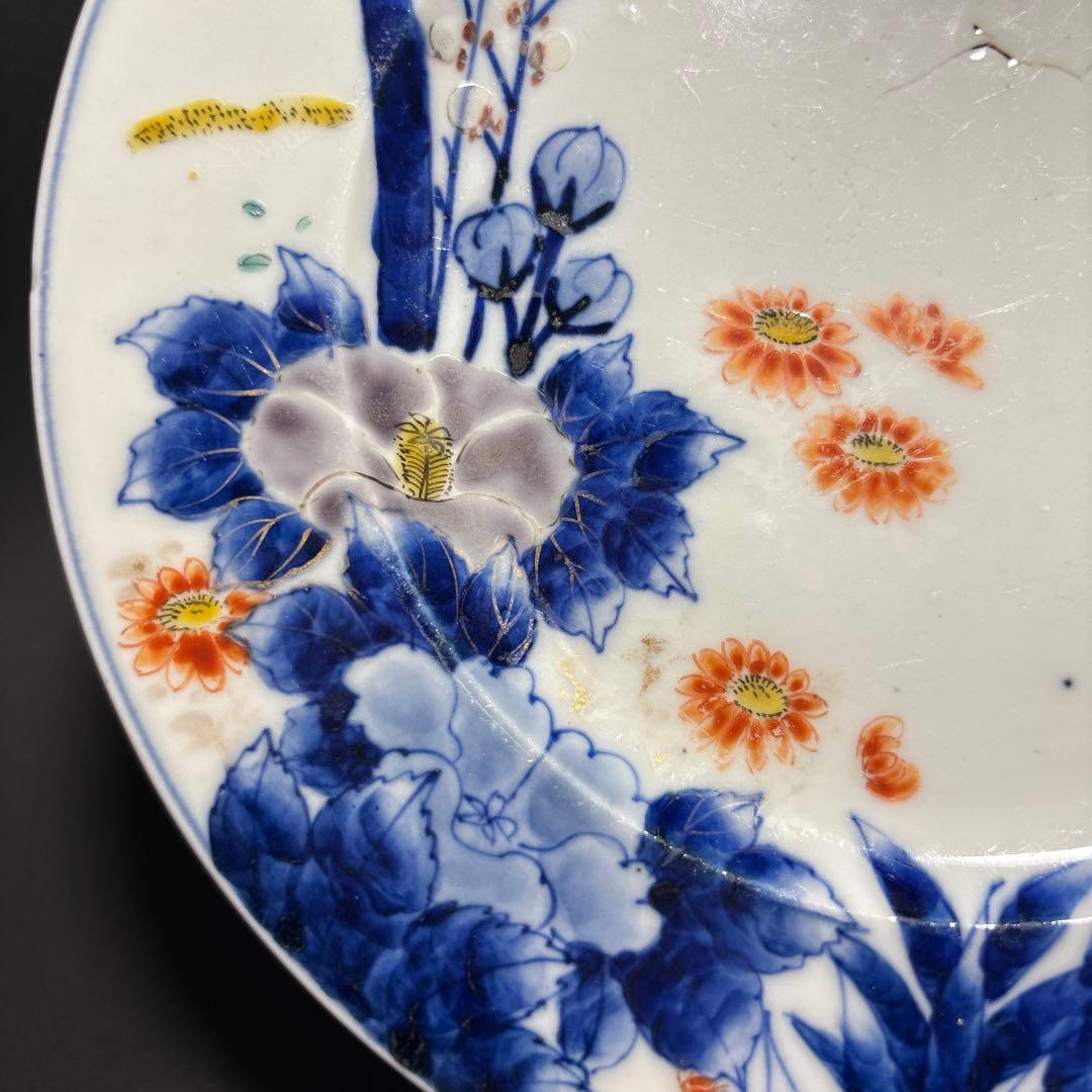 オールド香蘭社　明治期　デザート皿　里帰り品