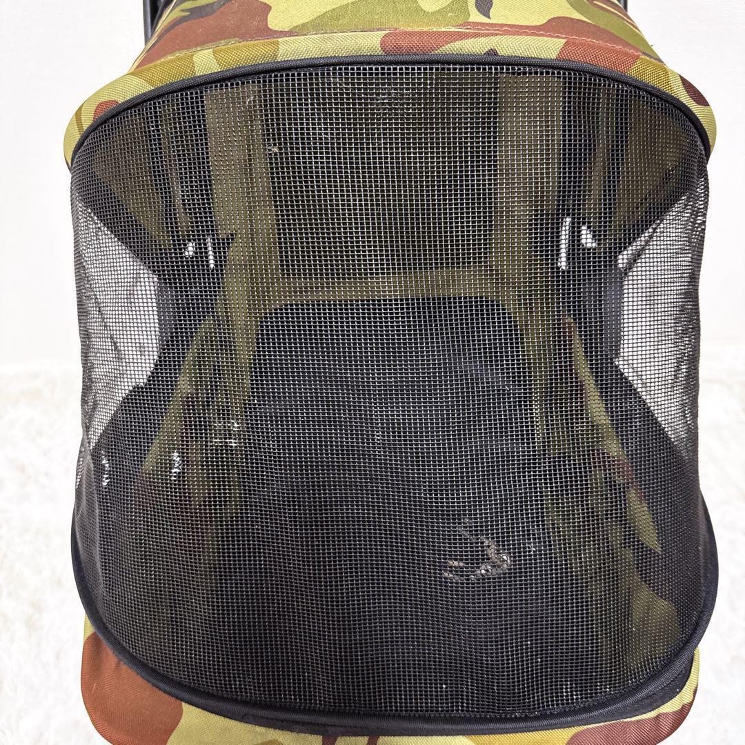 限定品 ピッコロカーネプリモ迷彩ペットカート中型犬多頭飼いロゴあり