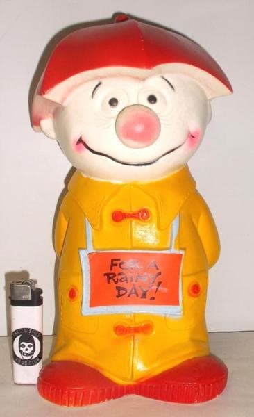 Play Pal バンク For A Rainy Day 71年製 Play Palバンク For A Rainy Day 71年製Vintage貯金箱 : マンブルズ