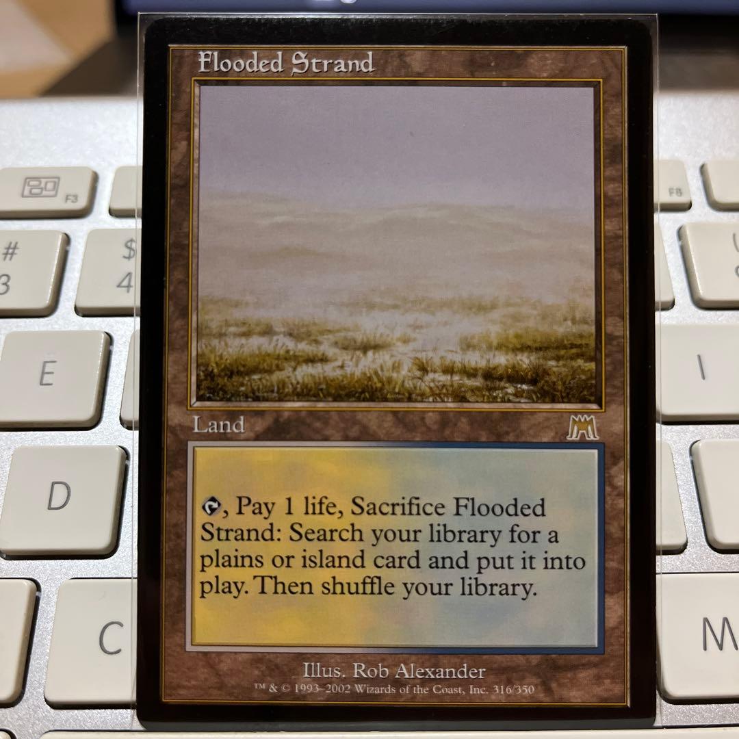 Flooded Strand/ 溢れかえる岸辺 ENG MTG 溢れかえる岸辺 Flooded Strand MTG MtG 溢れかえる岸辺【ONS】英語