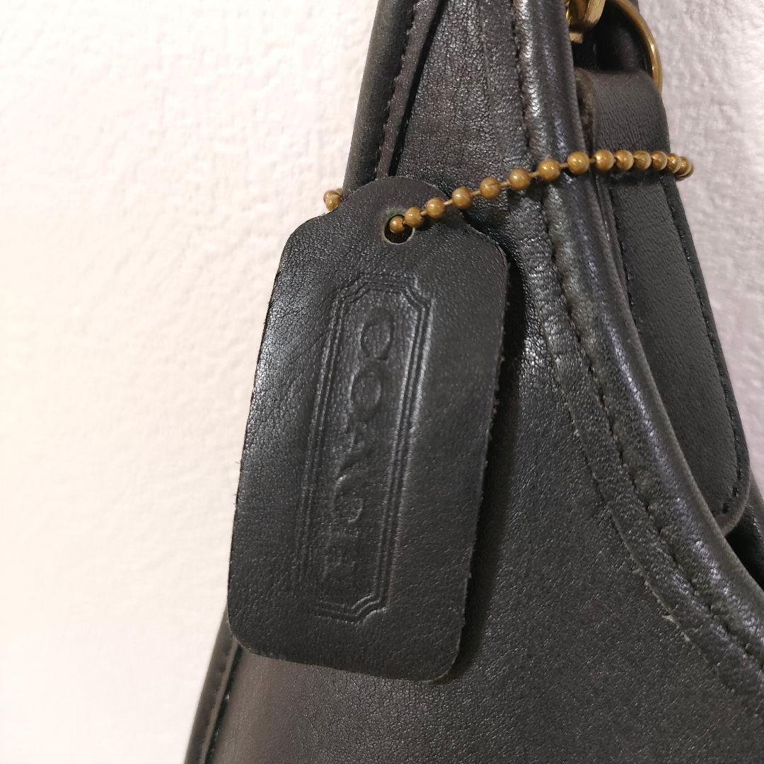 【美品】COACH オールドコーチ 9025 黒 USA製 グラブタンレザー