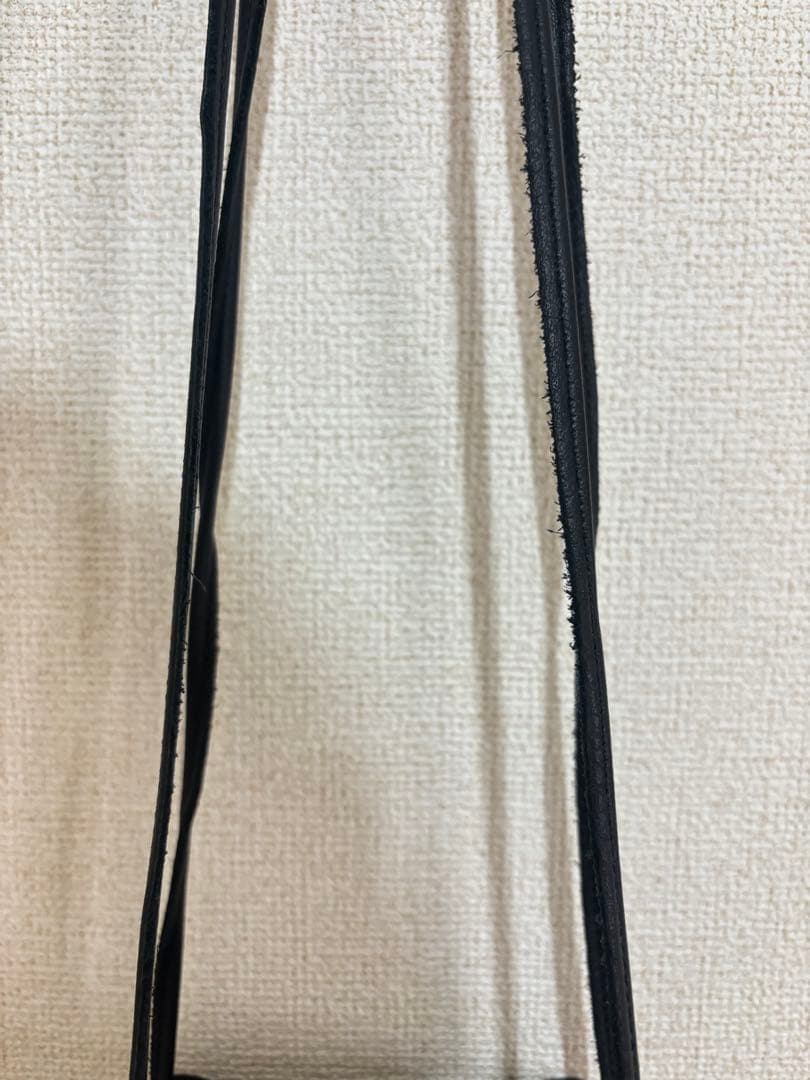 ch!iii bagブラックレザーバッグ 2way スクエアバック　牛革