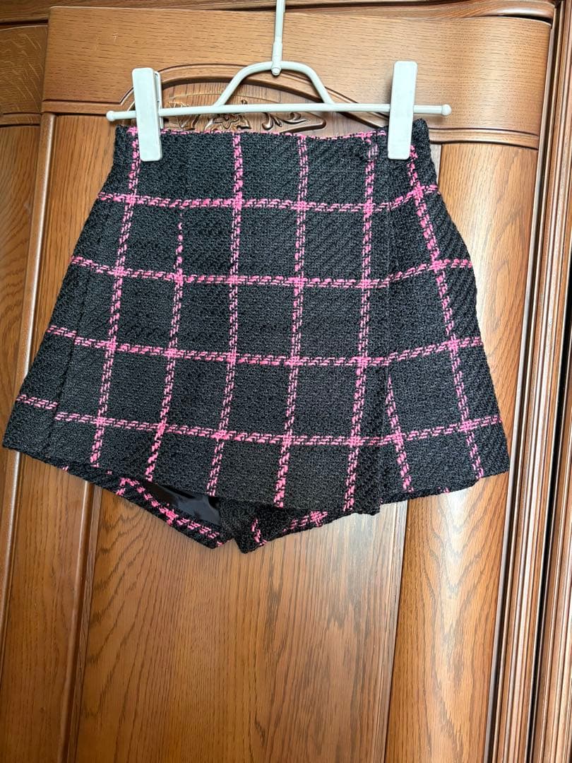 sheller チェックキュロット