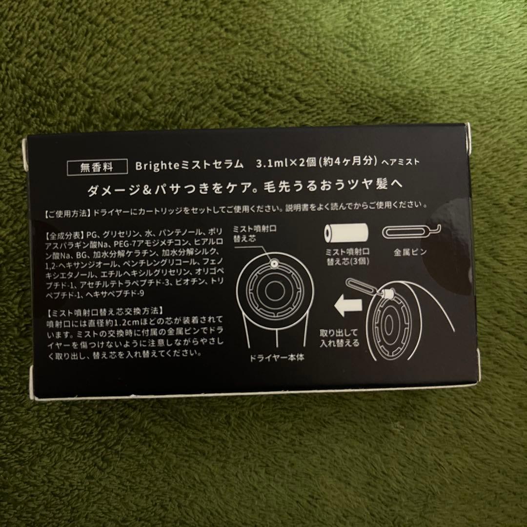 Brighte シャワードライヤー　ミスト4ヶ月分の交換付き