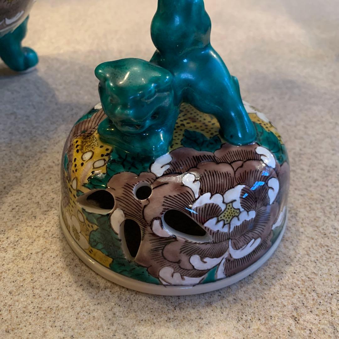 【美品】九谷焼　大香炉　玉竜造　日本伝統工芸品