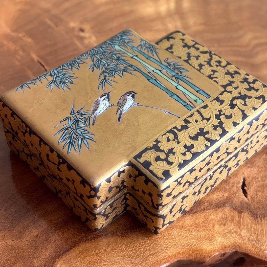 九谷焼 香合 清水翠東作 茶道具 共箱