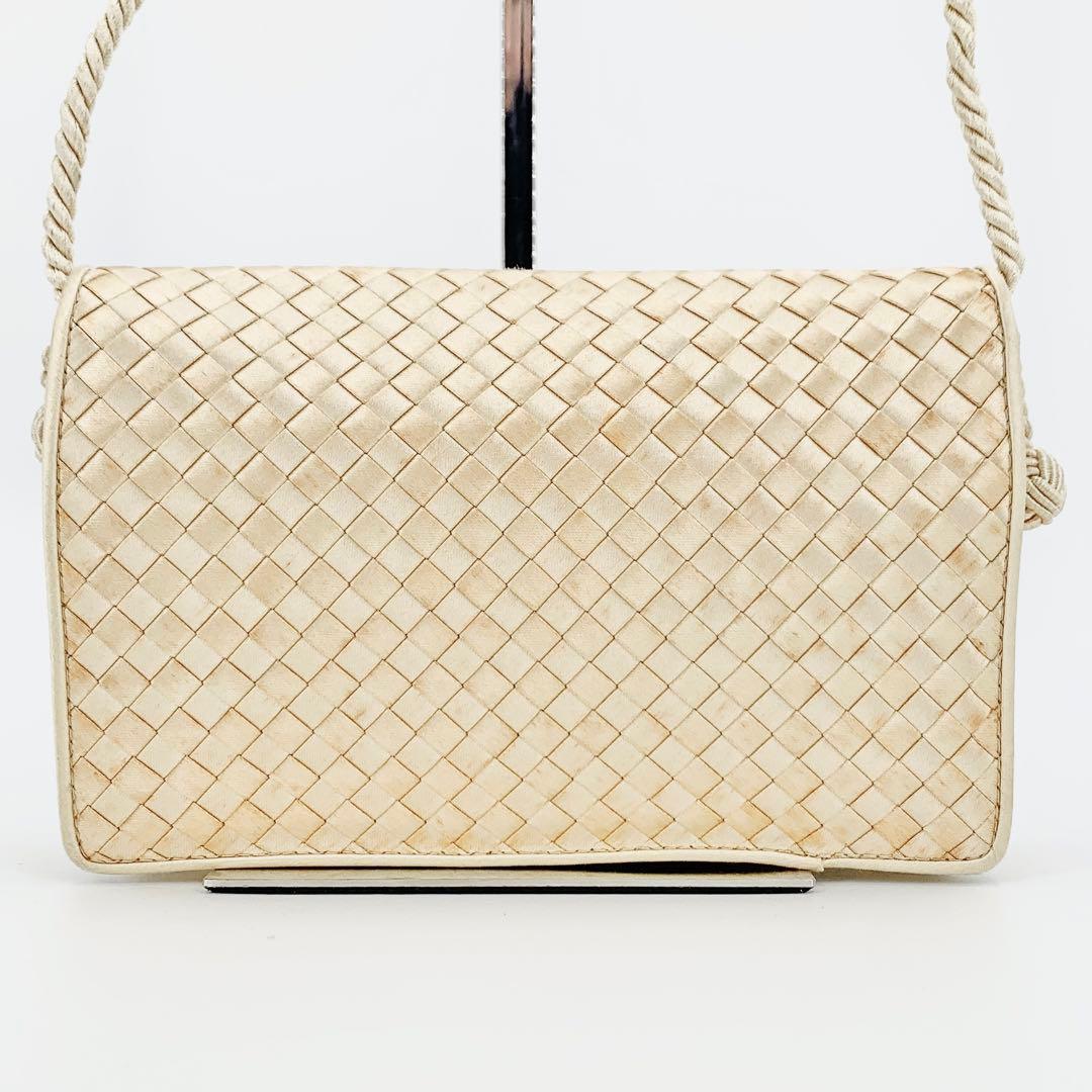 【美品】ボッテガヴェネタ ショルダーバッグ タッセル サテン